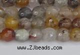 CRO1196 15.5 inches 6mm faceted round mixed lodalite quartz beads