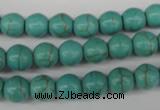 CRO133 15.5 inches 8mm round synthetic turquoise beads wholesale