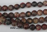 CRO14 15.5 inches 6mm round red leopard skin jasper beads wholesale