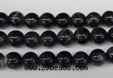 CRO149 15.5 inches 8mm round natural amethyst beads wholesale