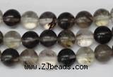 CRO160 15.5 inches 8mm round watermelon black beads wholesale