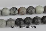 CRO184 15.5 inches 10mm round grey picasso jasper beads wholesale