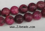 CRO194 15.5 inches 10mm round dyed kiwi stone beads wholesale