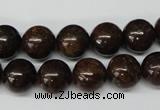 CRO230 15.5 inches 10mm round bronzite gemstone beads wholesale