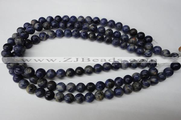 CRO231 15.5 inches 10mm round sodalite gemstone beads wholesale