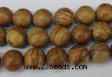 CRO249 15.5 inches 10mm round grain stone beads wholesale