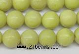 CRO290 15.5 inches 12mm round lemon jade beads wholesale