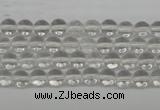 CRO35 15.5 inches 6mm round white crystal beads wholesale