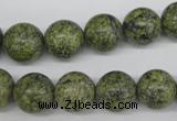 CRO352 15.5 inches 12mm round green lace gemstone beads wholesale