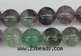 CRO354 15.5 inches 12mm round fluorite gemstone beads wholesale