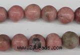 CRO359 15.5 inches 12mm round rhodochrosite gemstone beads wholesale