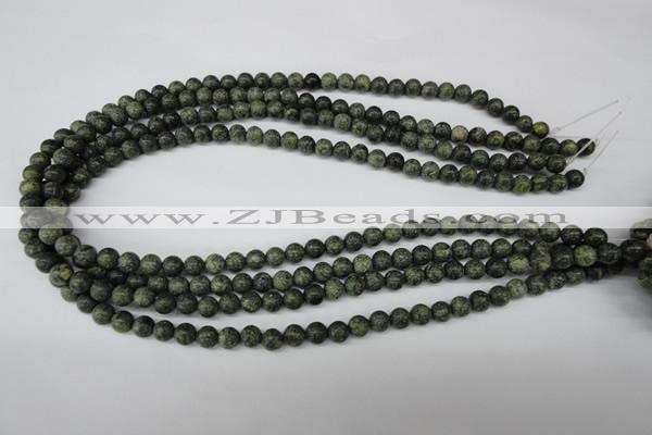 CRO36 15.5 inches 6mm round green lace gemstone beads wholesale