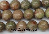 CRO380 15.5 inches 14mm round Chinese unakite beads wholesale