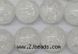 CRO497 15.5 inches 18mm round crack rock crystal beads wholesale