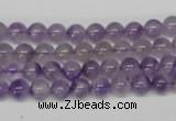 CRO53 15.5 inches 6mm round amethyst gemstone beads wholesale