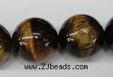 CRO535 15.5 inches 20mm round yellow tiger eye beads wholesale