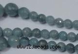 CRO716 15.5 inches 6mm – 14mm faceted round candy jade beads