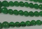 CRO717 15.5 inches 6mm – 14mm faceted round candy jade beads