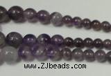 CRO755 15.5 inches 6mm – 14mm round amethyst beads wholesale