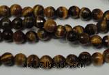 CRO781 15.5 inches 6mm faceted round yellow tiger eye beads wholesale