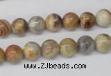 CRO84 15.5 inches 8mm round crazy lace agate beads wholesale