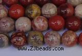 CRO872 15.5 inches 8mm round red porcelain beads wholesale