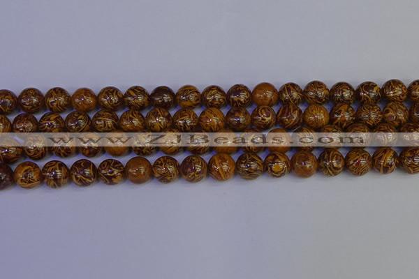 CRO883 15.5 inches 10mm round elephant blood stone beads