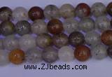 CRO890 15.5 inches 4mm round mixed lodalite quartz beads wholesale