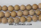 CRO91 15.5 inches 8mm round Chinese wood jasper beads wholesale