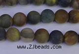 CRO911 15.5 inches 6mm round matte golden pietersite beads