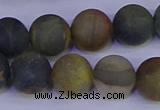 CRO915 15.5 inches 14mm round matte golden pietersite beads