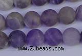 CRO923 15.5 inches 10mm round matte dogtooth amethyst beads