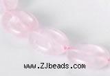 CRQ02 A grade 13*18mm oval natural rose quartz beads Wholesale