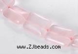 CRQ07 10*14mm rectangle A grade natural rose quartz beads