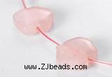 CRQ12 18*19mm pig-shaped A grade natural rose quartz beads