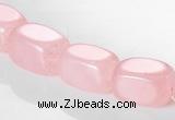 CRQ13 10*14mm cuboid A grade natural rose quartz beads Wholesale