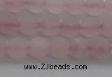 CRQ181 15.5 inches 6mm round matte rose quartz beads wholesale