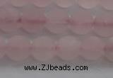 CRQ182 15.5 inches 8mm round matte rose quartz beads wholesale