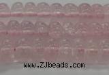 CRQ188 15.5 inches 6*10mm rondelle natural rose quartz beads