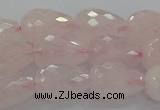 CRQ196 15.5 inches 10*14mm faceted teardrop natural rose quartz beads