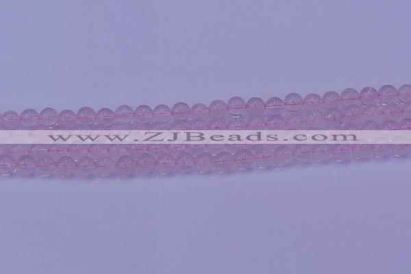 CRQ201 15.5 inches 6mm round Mozambique rose quartz beads