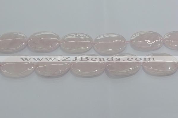 CRQ237 15.5 inches 22*30mm oval rose quartz beads wholesale