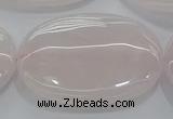 CRQ238 15.5 inches 30*40mm oval rose quartz beads wholesale