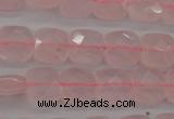 CRQ365 15.5 inches 8*8mm faceted square rose quartz beads