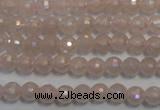 CRQ511 15.5 inches 6mm faceted round AB-color rose quartz beads