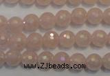 CRQ512 15.5 inches 8mm faceted round AB-color rose quartz beads