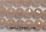 CRQ514 15.5 inches 12mm faceted round AB-color rose quartz beads