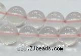 CRQ54 15.5 inches 14mm round natural rose quartz beads wholesale