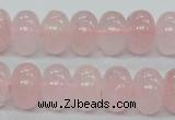 CRQ55 15.5 inches 10*16mm rondelle natural rose quartz beads