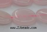 CRQ612 15.5 inches 15*20mm oval rose quartz beads wholesale